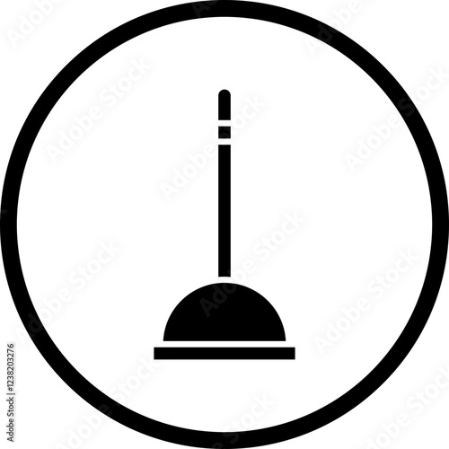 Plunger icon single vector illustration