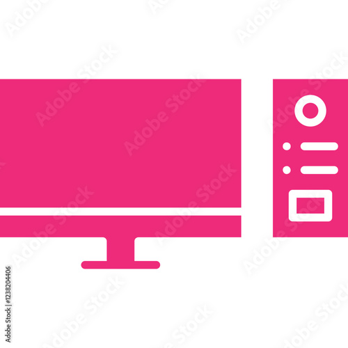 Computer icon single vector illustration