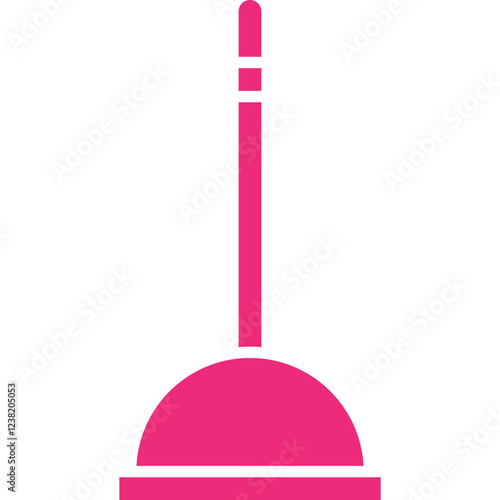Plunger icon single vector illustration