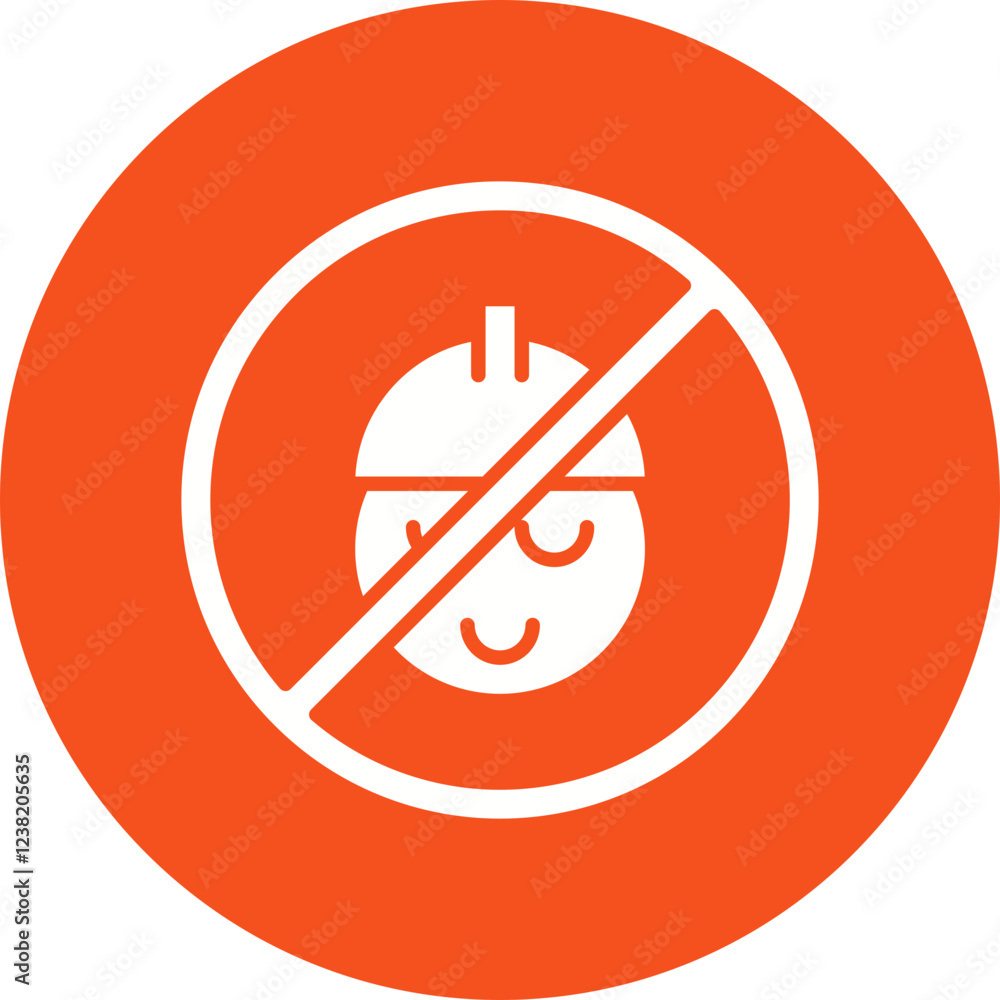No Child Labor icon single vector illustration No Child Labor icon single vector illustration