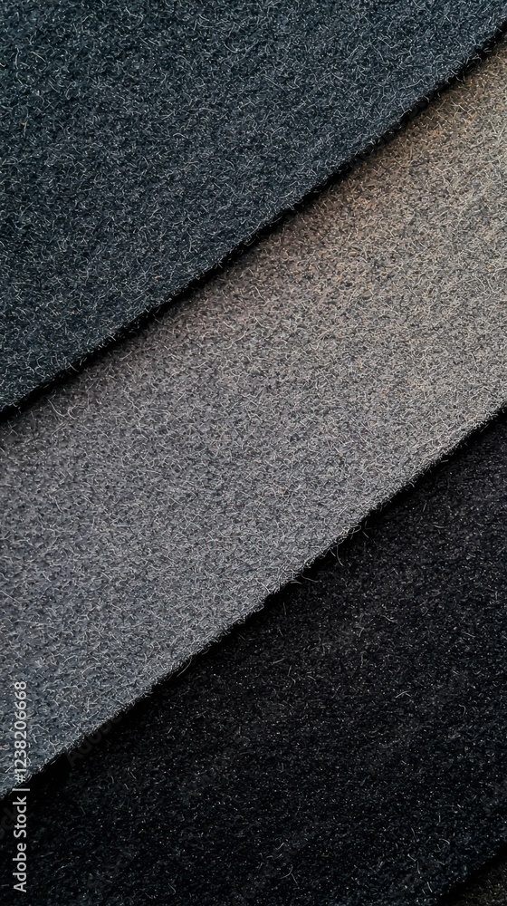 Fototapeta premium Textured Fabric Layers in Shades of Gray for Creative Projects
