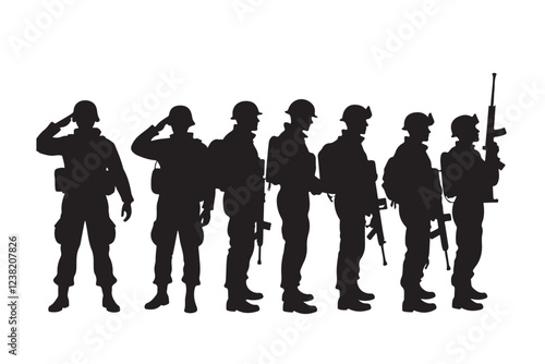 Army Soldier Silhouette Bundle