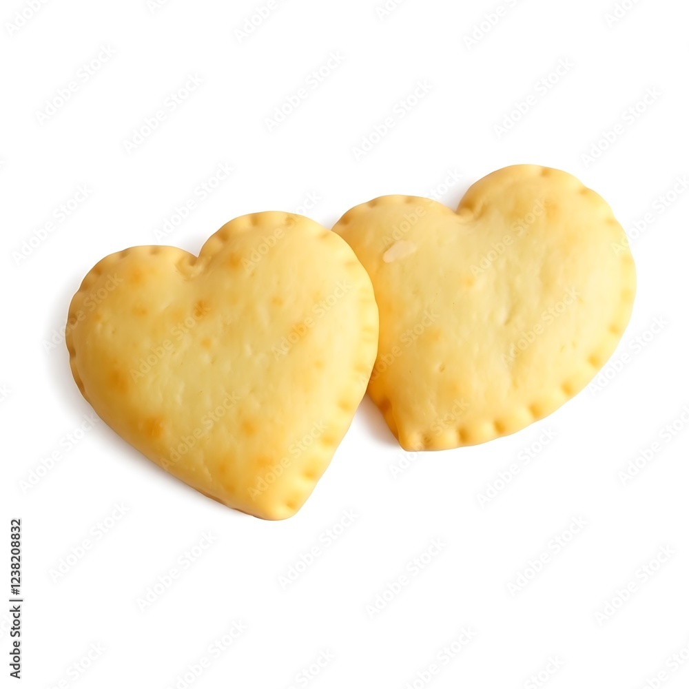 Heart-Shaped Pastry Cookies - Perfect for Valentine's Day or Romantic Occasions Heart-Shaped Pastry Cookies - Perfect for Valentine's Day or Romantic Occasions