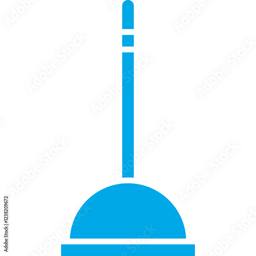 Plunger icon single vector illustration