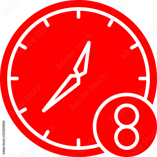 Working Hours icon single vector illustration