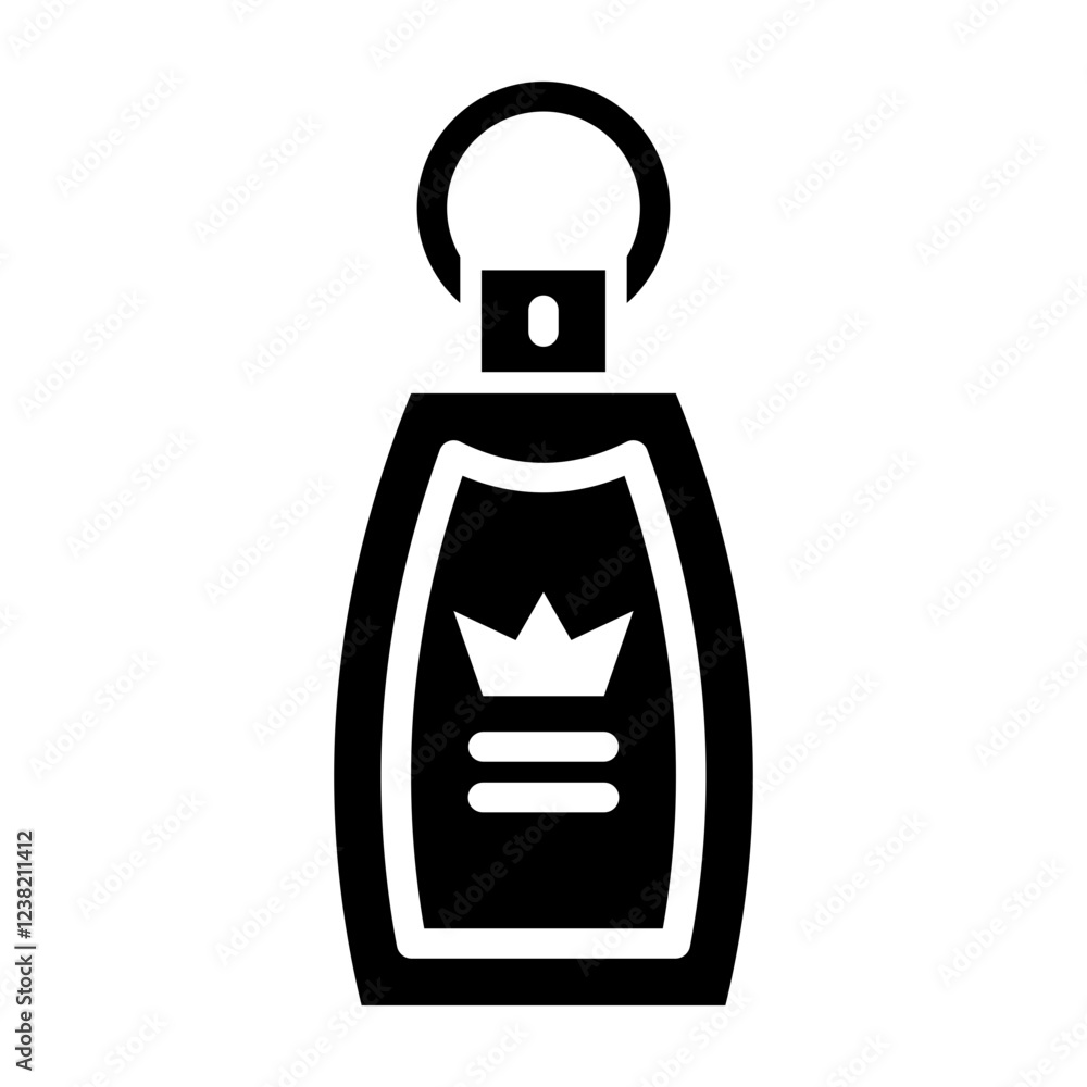 Obraz premium Key Chain Glyph Icon Design