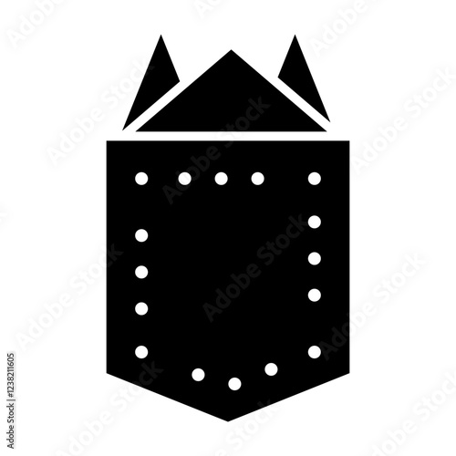 Pocket Square Glyph Icon Design