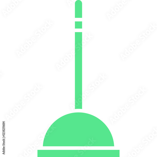 Plunger icon single vector illustration
