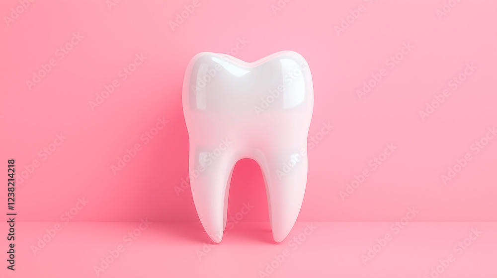 A close-up shot of a 3D model of a tooth, showcasing the advanced technology and innovation, dental illustration banner with empty space A close-up shot of a 3D model of a tooth, showcasing the advanced technology and innovation, dental illustration banner with empty space