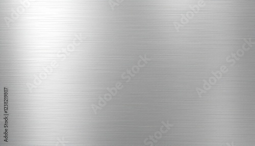 Polished silver metal surface with brushed texture and subtle reflection