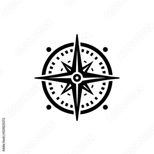 Vintage Compass Rose: A Graphic Design of Exploration, Travel, and Adventure