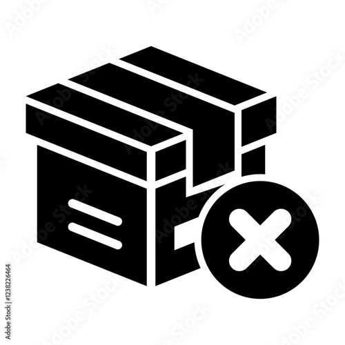 Reject Glyph Icon Design