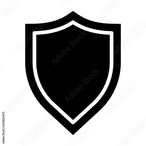 Shield Glyph Icon Design