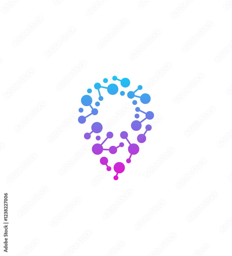 Abstract Location Technology Network Map Point Digital Design Abstract Location Technology Network Map Point Digital Design