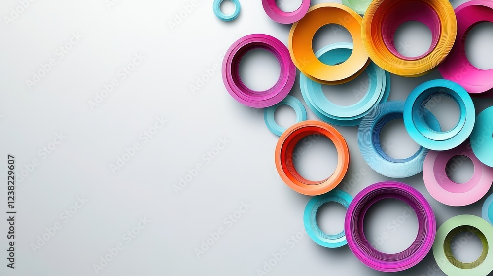 Colorful overlapping circles background design Colorful overlapping circles background design