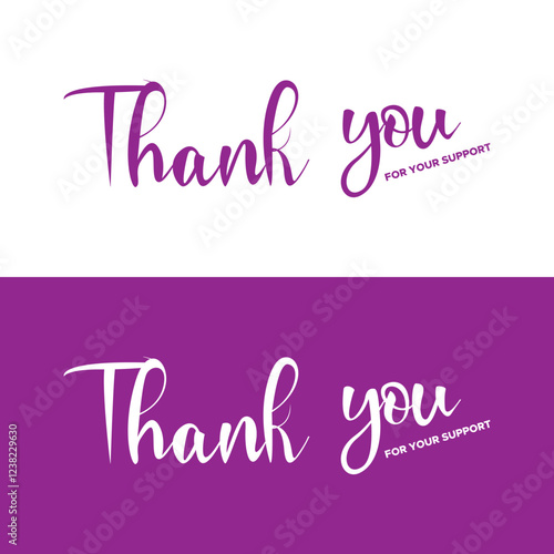 thank you, thanks for your support, thank you greeting card, thank you stock illustration.
handwritten thank you note vector
