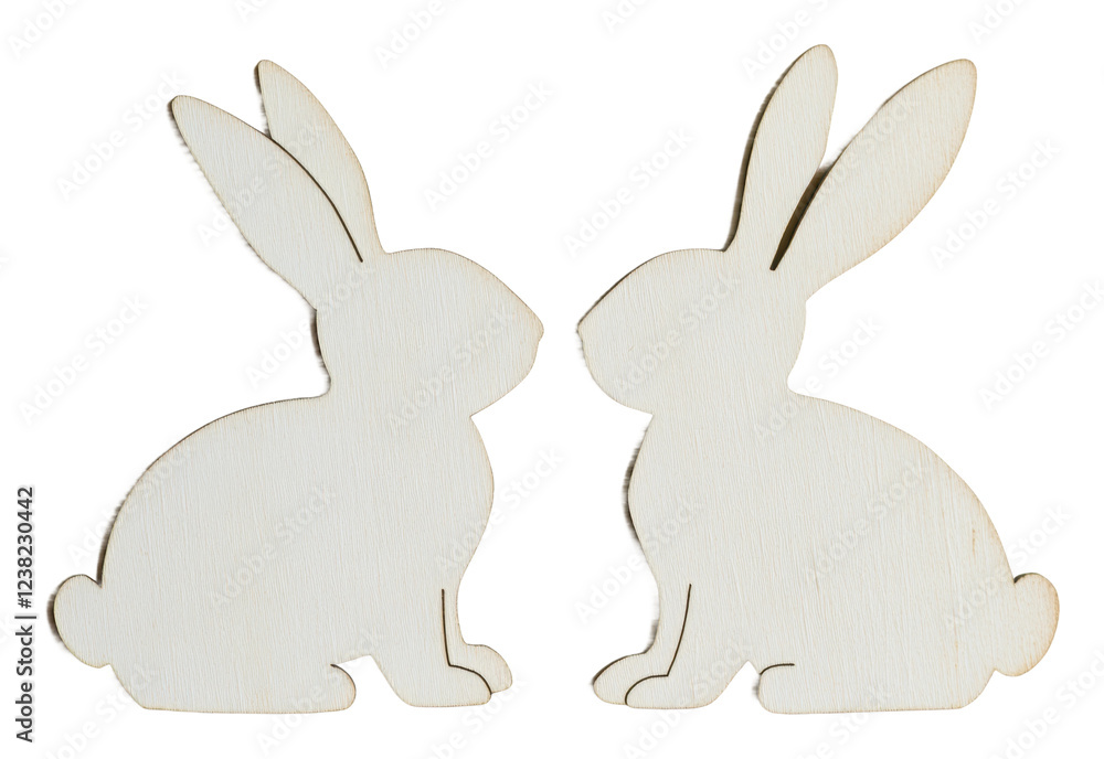 Obraz premium PNG Bunnies cutout for spring decoration and crafts