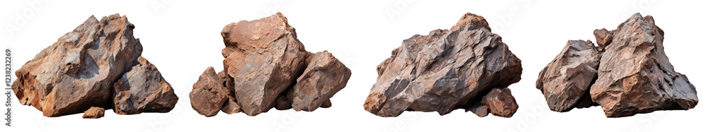 Rock png cut out element set, transparent background Rock png cut out element set, transparent background