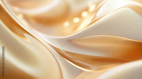 Wallpaper Mural smooth gold gradient with subtle bokeh lights adding depth and elegance Torontodigital.ca