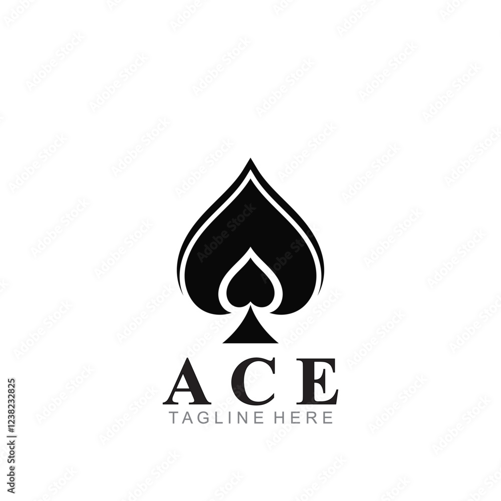 ace logo icon vector illustration template design ace logo icon vector illustration template design