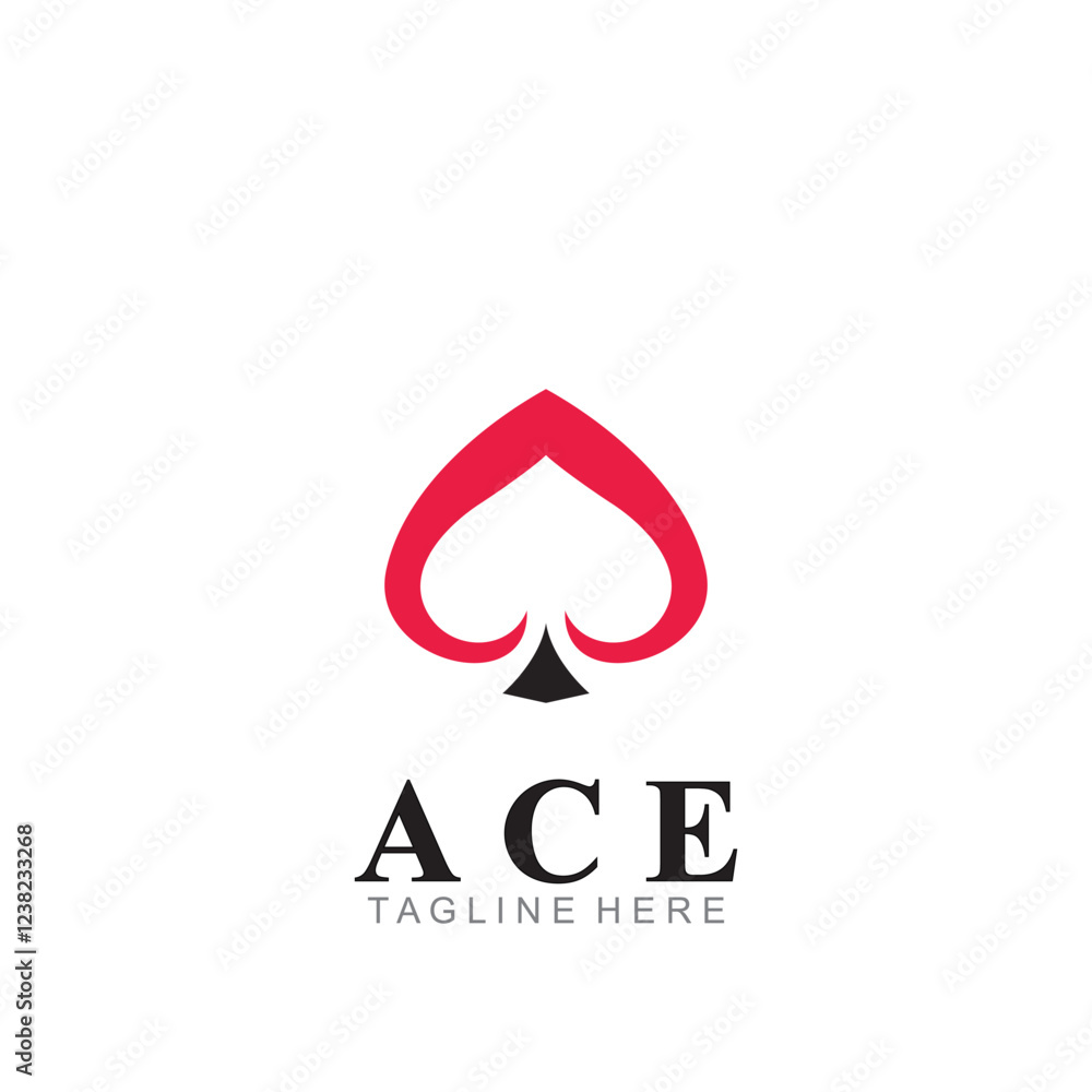 ace logo icon vector illustration template design ace logo icon vector illustration template design