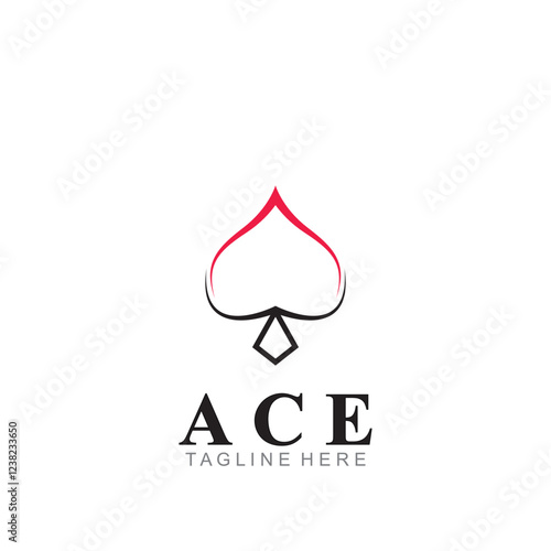 ace logo icon vector illustration template design