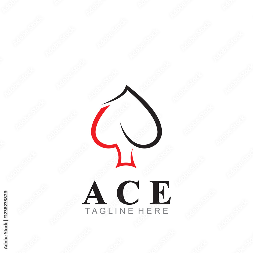 ace logo icon vector illustration template design ace logo icon vector illustration template design