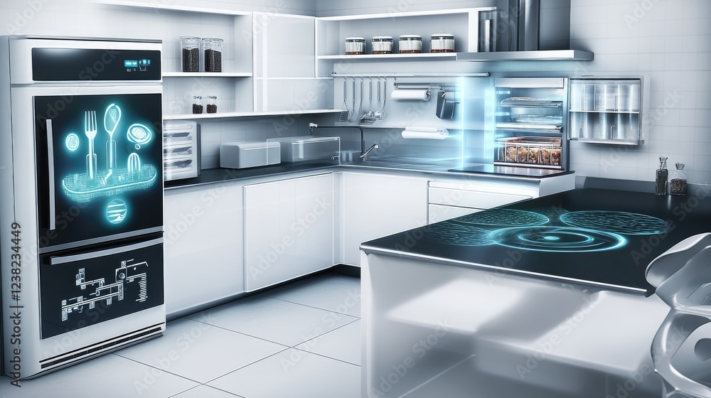 Smart kitchen with appliances predicting user needs and pre-preparing meals Smart kitchen with appliances predicting user needs and pre-preparing meals