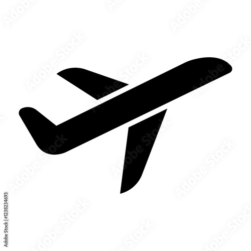Takeoff Glyph Icon Design