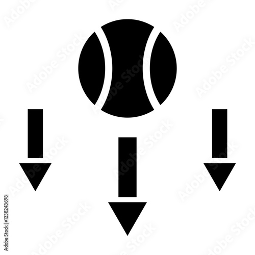 Gravity Glyph Icon Design