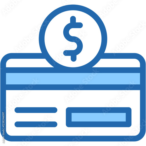 Vector Icon Card Payment, Money Back, Debit Card, Online Store, Banking