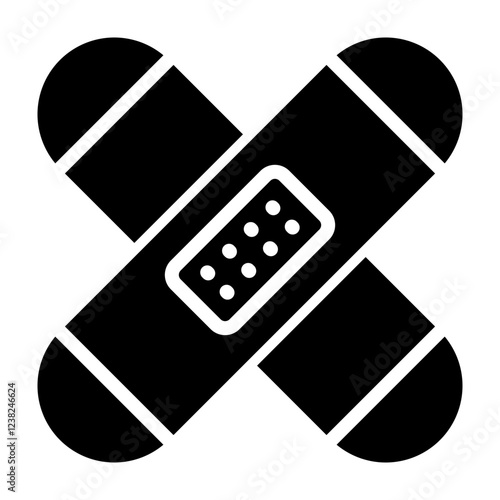 Bandages Glyph Icon Design
