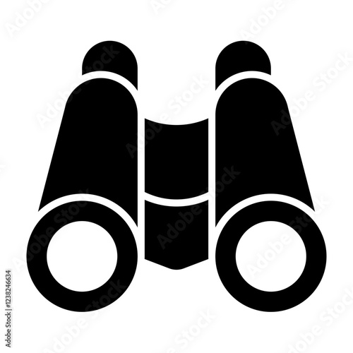Binocular Glyph Icon Design