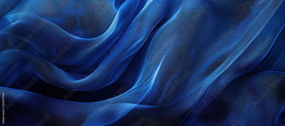 Obraz premium Abstract blue fabric texture background.