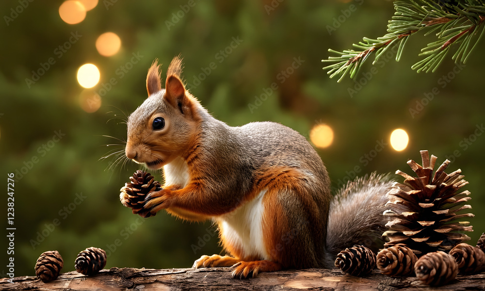 Obraz premium squirrel in the park