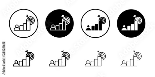 Career, job and work icon Vector logo outline
