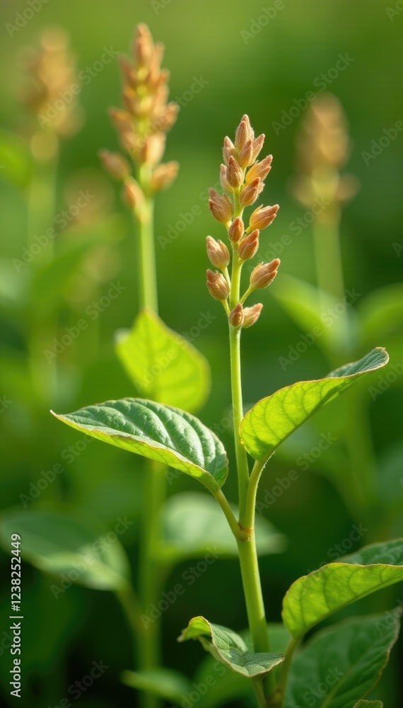 Buckwheat plants with a mix of lush and dry leaves, buckwheat, mix Buckwheat plants with a mix of lush and dry leaves, buckwheat, mix