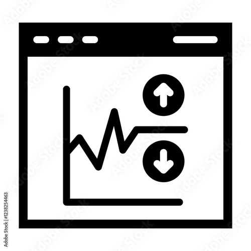 Volatility Glyph Icon Design