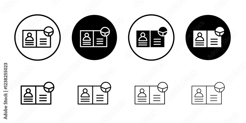 License icon Vector logo outline License icon Vector logo outline