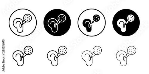 Otitis icon Vector logo outline