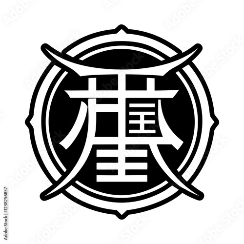 Restoration symbol icon in glyph style