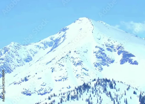 winter mountain landscape