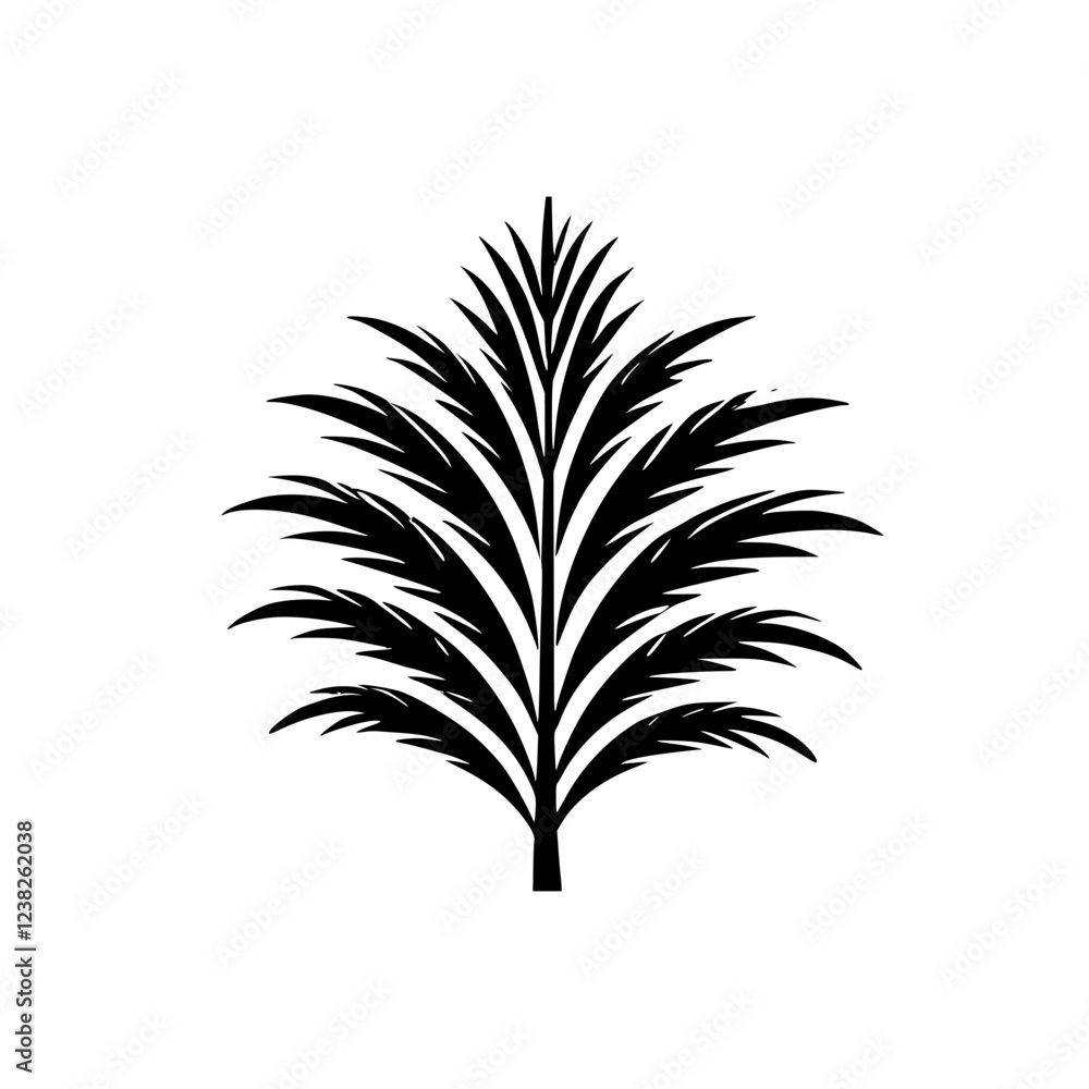 Monochrome Palm Tree: Minimalist Botanical Wall Art Print. Simple, Elegant Tropical Plant Design for Home Decor. Monochrome Palm Tree: Minimalist Botanical Wall Art Print. Simple, Elegant Tropical Plant Design for Home Decor.