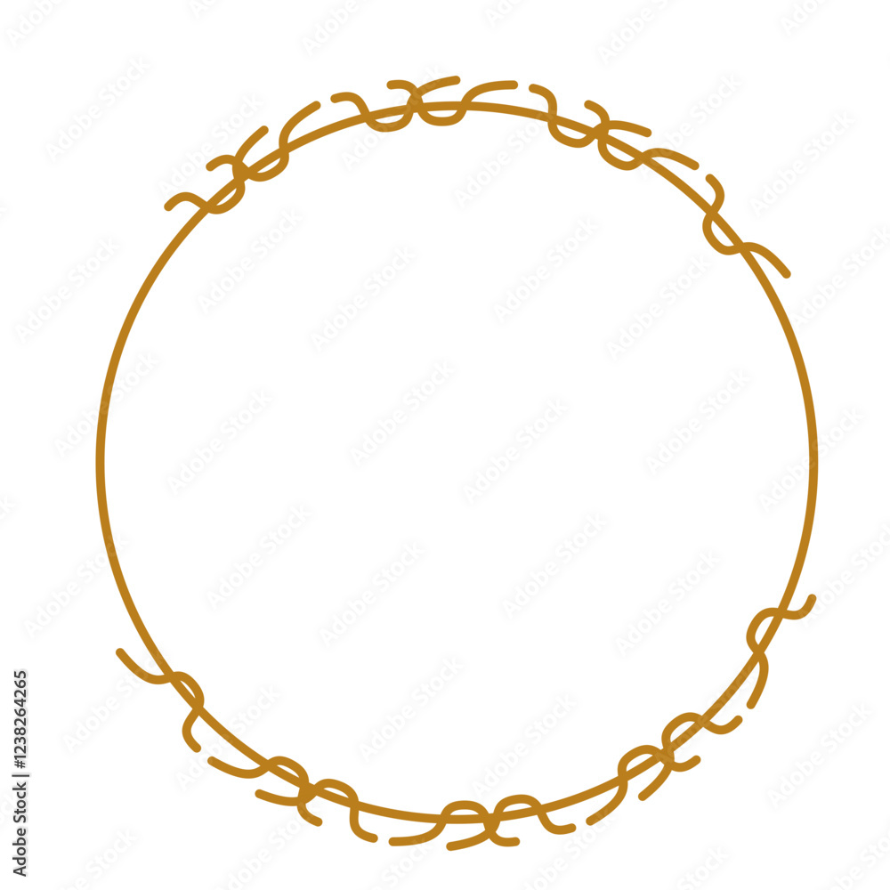 luxury gold circle frame for wedding, greeting luxury gold circle frame for wedding, greeting