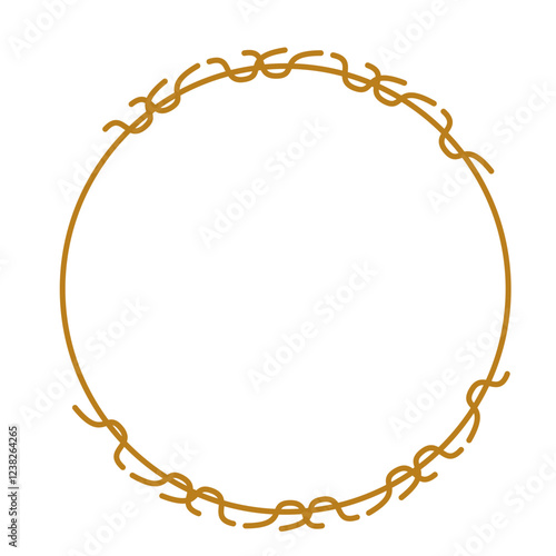 Wallpaper Mural luxury gold circle frame for wedding, greeting Torontodigital.ca