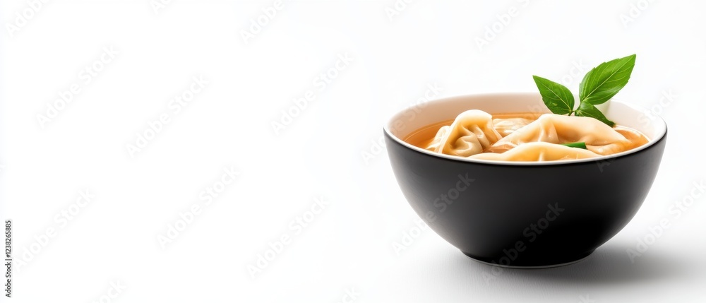 A delicious bowl of creamy noodle soup garnished with fresh herbs, perfect for a cozy meal or a quick lunch. A delicious bowl of creamy noodle soup garnished with fresh herbs, perfect for a cozy meal or a quick lunch.