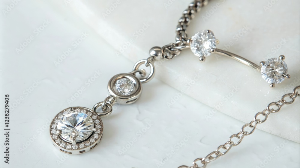 Navel ring connected to necklace with clasp, navel adornments, navel stud earrings, belly button jewelry Navel ring connected to necklace with clasp, navel adornments, navel stud earrings, belly button jewelry