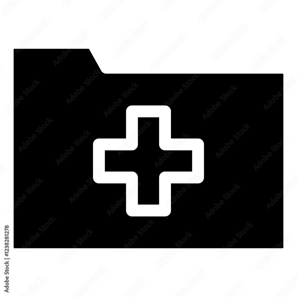 Folder Glyph Icon Folder Glyph Icon