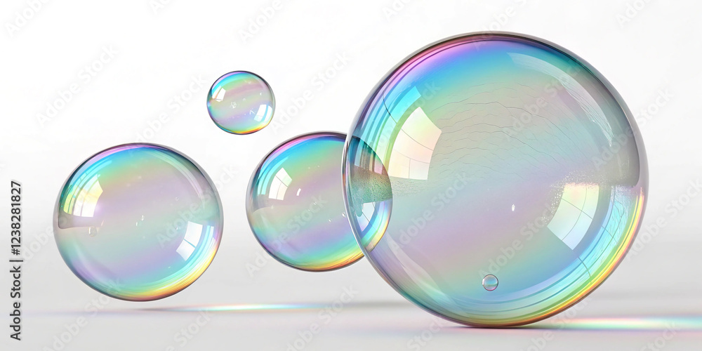 3D Crystal Glass Bubbles with Ref raction for Decorative Use 3D Crystal Glass Bubbles with Ref raction for Decorative Use