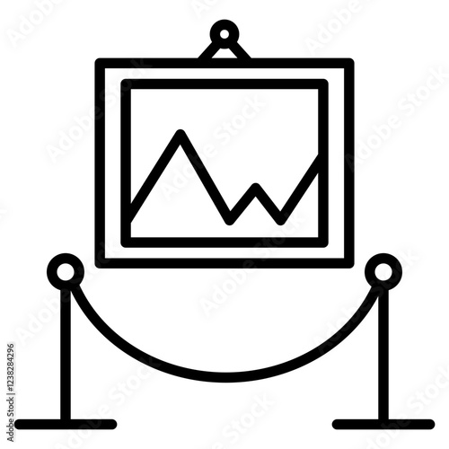 Modern exhibition icon